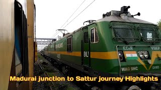 Madurai junction to Sattur journey Highlights, Indian Railways