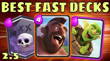 2.5 ELIXIR CYCLE DECKS :: Clash Royale :: FAST Decks That WIN!