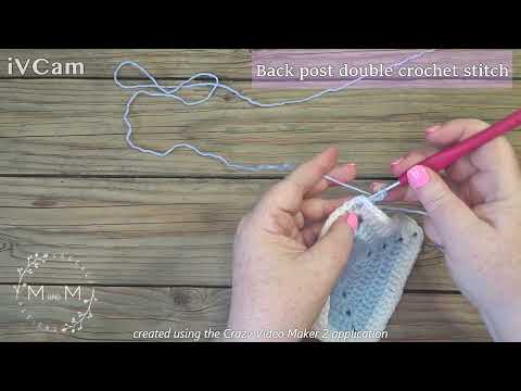 How to make a standing back post double crochet stitch