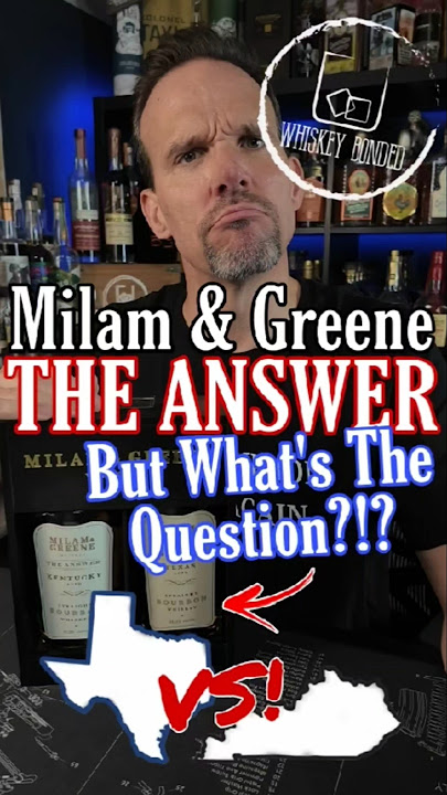 Milam & Greene's THE ANSWER - But What's The Question?? #whiskey #newrelease #texaswhiskey