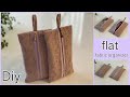 フラットポーチ,ファスナー付きFLAT ZIPPERED POUCH sewing tutorials, Diy