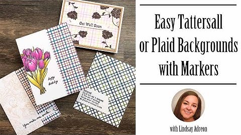 Easy Tattersall or Plaid Backgrounds with Markers