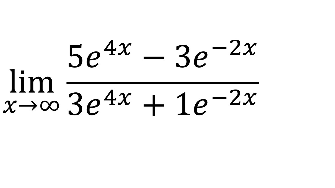 Limit Of 5e 4x 3e 2x 3e 4x 1e 2x As X Approaches limit-of-5e-4x-3e-2x-3e-4x-1e-2x-as-x-approaches