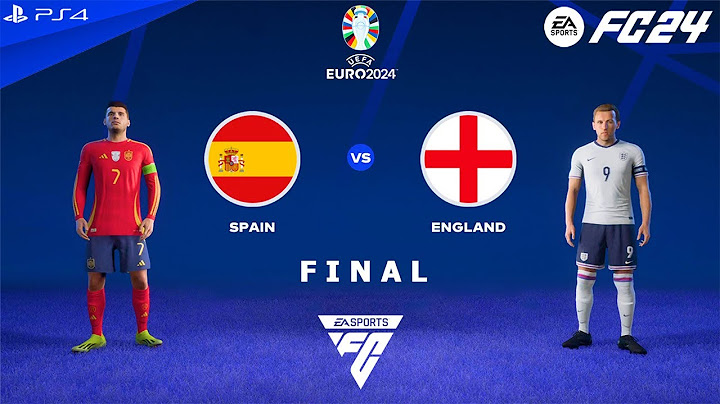 FC 24 PS4 - Spain vs England | UEFA Euro 2024 Final