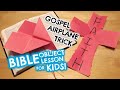Gospel airplane trick  bible object lesson for kids