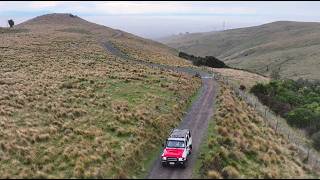 Dry Bush Road 4x4 Track by Landcruiser and Drone in 4K
