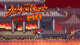 Demon Crush | a Fast-paced 2D Sidescrolling Ninja Action | Full Kickstarter Demo Gameplay by Indie James 697 views 2 days ago 14 minutes, 47 seconds