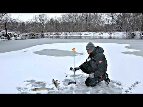 ЗАБРАЛИСЬ НА ЛЬДИНУ, ГДЕ СОВСЕМ НЕТ ЛЮДЕЙ И МНОГО РЫБЫ! Зимняя рыбалка в красивом месте.