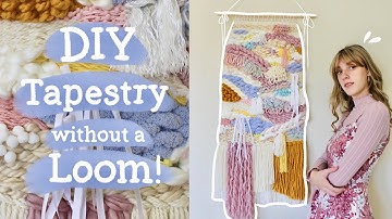 DIY Tapestry Weaving Without a Loom | Beginner Friendly Tutorial