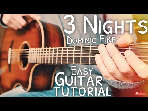 3 Nights Dominic Fike Guitar Tutorial // 3 Nights Guitar // Guitar Lesson #654
