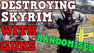 SKYRIM But All Weapons are FULLY RANDOMIZED IS BROKEN - Can You Beat Skyrim With Random Loot?