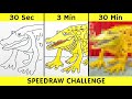 Drawing COCCODRILLO FORMAGGIOSO in 30 sec, 3 min, and 30 min | Italian Brainrot | Fendraw
