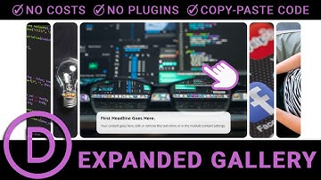 Divi Expanded Gallery - Easy Step-by-Step Tutorial (Copy & Paste Code Included!)