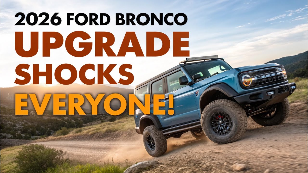 2026 Ford Bronco UPGRADE Shocks Everyone! 🚨 Next-Level Off-Road Beast ...