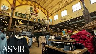 asmr lofi tapping in public + scratching at bass pro shops
