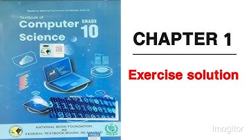 COMPUTER CLASS 10TH CHAPTER 1 COMPUTER SYSTEM| EXERCISE SOLUTION SHORT QUESTIONS ANSWERS MCQS