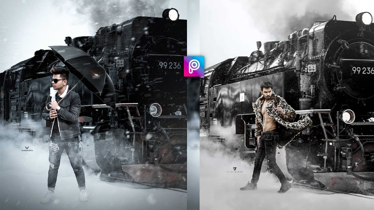 PicsArt Realistic Winter Train Photo Editing tutorial in picsart Step by  Step in Hindi - YouTube