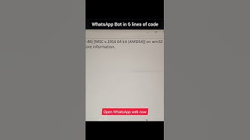 Whatsapp Bot in 6 lines of code python