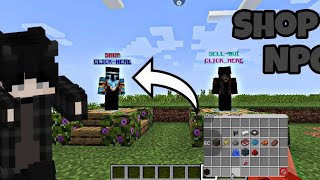 SHOP & SELL GUi in NPC full tutorial (Aternos Server) all plagins & COMAND #minecraft #aternosserver
