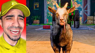 محاكي الماعز المتخلف ( اكثر لعبة غبية في 2022 😂😂😂 ) - 3 Goat Simulator