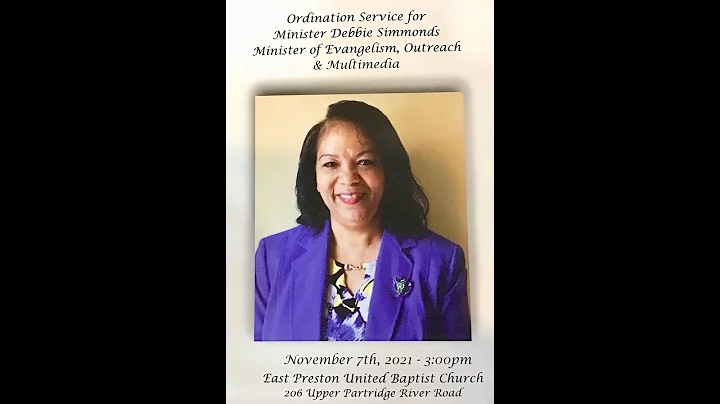 EPUBC "Ordination Service for Debbie Simmonds" Ser...