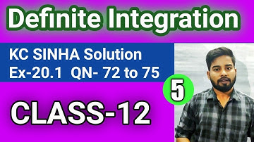 Definite Integration Class 12,KC Sinha Ex 20.1 Solution