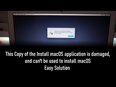Fresh macOS install Solution to "this copy of the install macos mojave is damaged" hqdefault