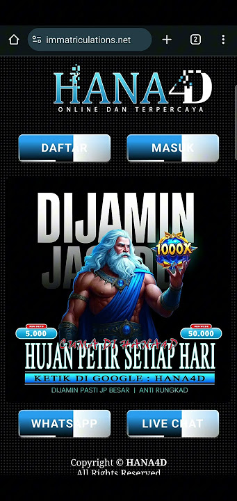 Hana4D , Cara Login Hana4D