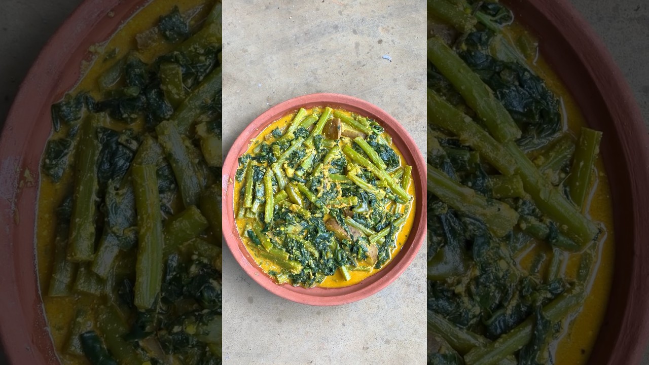 Pui Shaak Chorchori Recipe | Healthy & Delicious Recipe #shorts #viral #cooking #villagefood #re