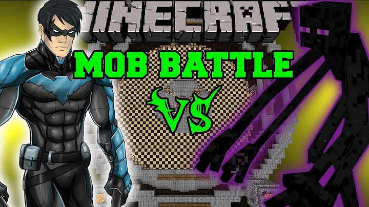 MUTANT ENDERMAN VS NIGHTWING - Minecraft Mod Battle - Mob Battles - Superhero Mutant Creatures Mods