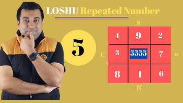 LOSHU GRID | REPEATED NUMBERS | REPEATED NUMBER 5 | Secret of LoShu Grid - Hindi