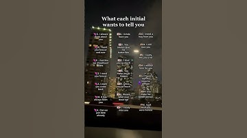 What each initial wants to tell you #initials #love
