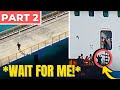 Funniest Pier Runner Drama PART 2 | Angry Passengers Missing Cruise Ships