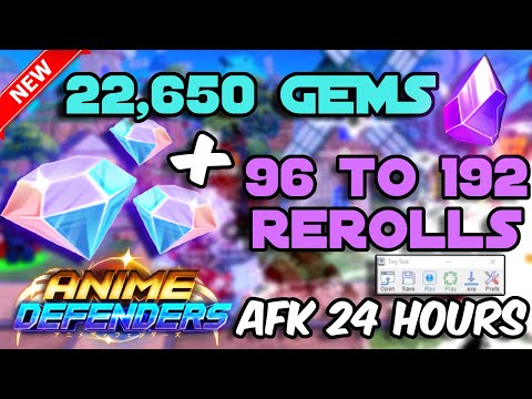 [NEW] HOW TO AFK FARM GEMS AND REROLLS IN ANIME DEFENDERS