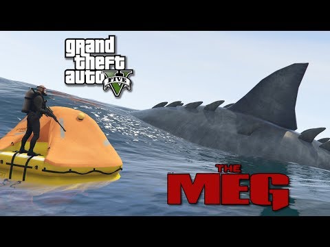 THE MEG MOD! A GIANT FREAKING MEGALODON IN GTA 5! - Gta 5 Mods!