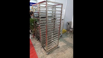 The baking trolley and baking trays workshop busy working