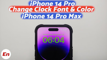 iPhone 14 Pro | How to Change Clock Font & Color on Lock Screen | iPhone 14, 14 Pro Max, 14 Plus