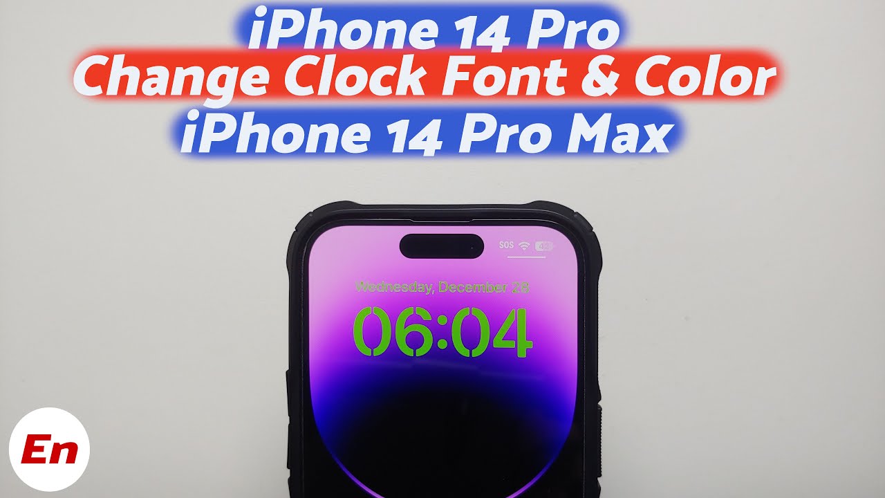 IPhone 14 Pro How To Change Clock Font Color On Lock Screen