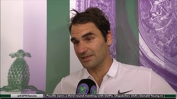Roger Federer Post Match Interview  - Wimbledon - 3rd Round
