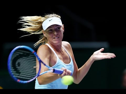 Maria Sharapova vs Flavia Pennetta | 2015 WTA Finals Highlights ...