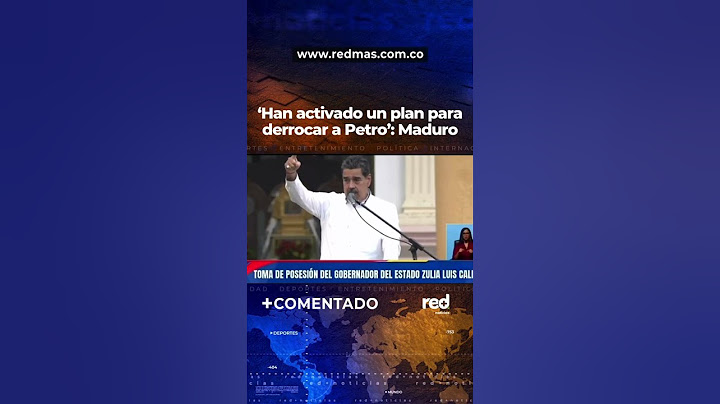 Nicolás Maduro accuses the US of attempting a coup against Gustavo Petro.