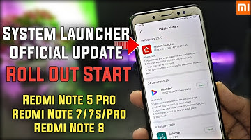 System Launcher Official Update14 February2020 | App Drawer, Icon Size | Redmi Note 5pro | Note 7Pro