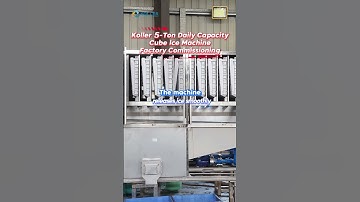 Koller 5 ton ice cube machine factory commissioning #factorytesting #icemaker #cubeice #icefactory