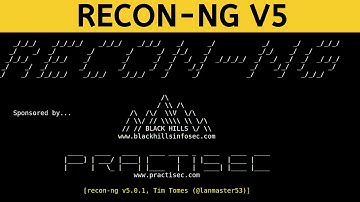 Recon-ng V5 - Web Interface