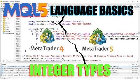 How to learn MQL5 for FREE to code FOREX EAs/BOTs. Language Basics -DATA TYPES-INTEGER TYPES-PART 34