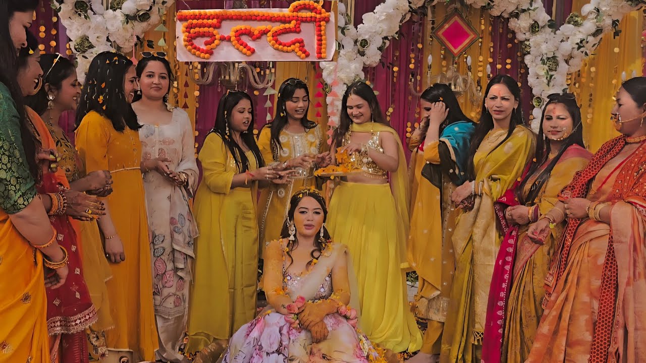 श्रेया की हल्दी हाथ और मंगल स्नान देहरादून में | Haldi Hata Ceremony #wedding #pahadi 