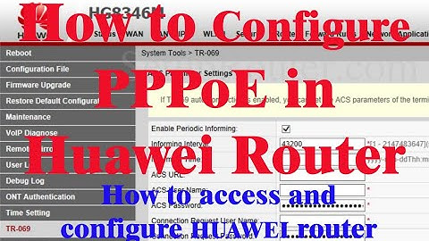 How to Configure PPPoE in Huawei Router || Huawei EchoLife HG8245H 4GE/FE+2VOICE+WIFI+USB ONT Wifi