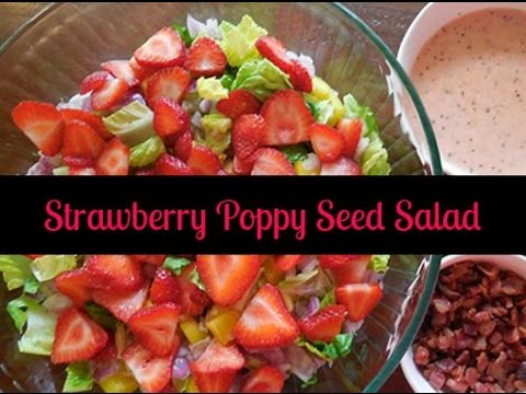 How To Make Organic Strawberry Poppy Seed Salad ~ Paleo, Vegan, Gluten-Free Recipe