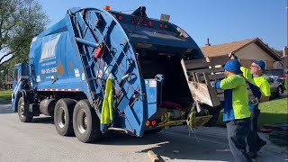 Allied Waste Mack LE Rear Loader Garbage Truck Packing Bulk + Inspirational Speech