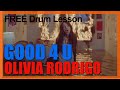 ★ Good 4 U (Olivia Rodrigo) ★ FREE Video Drum Lesson | How To Play SONG
